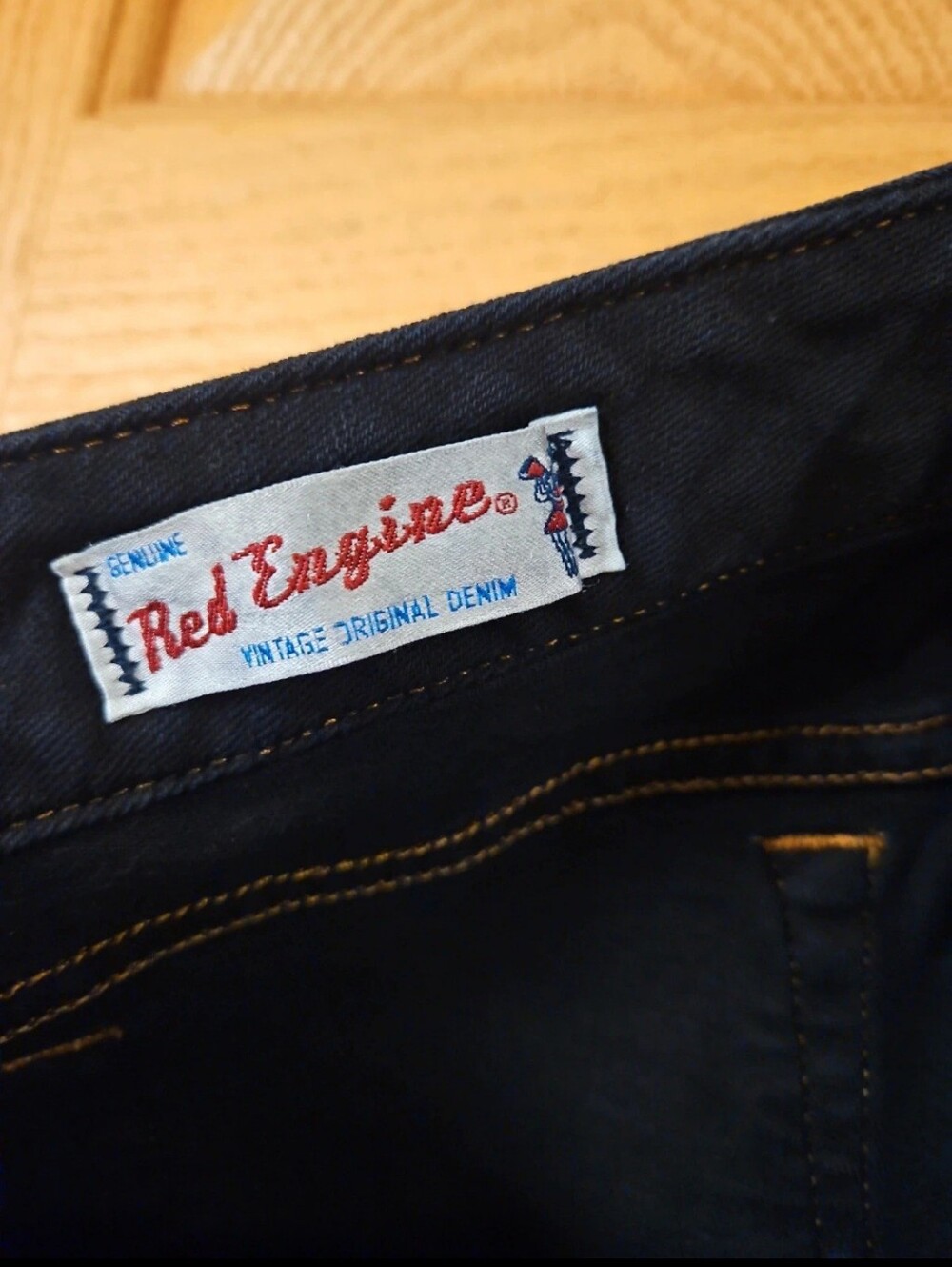 Red Engine Vintage Denim Straight Leg Jeans - Picture 2 of 9